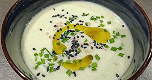Velouté glacé de concombre au lait de coco