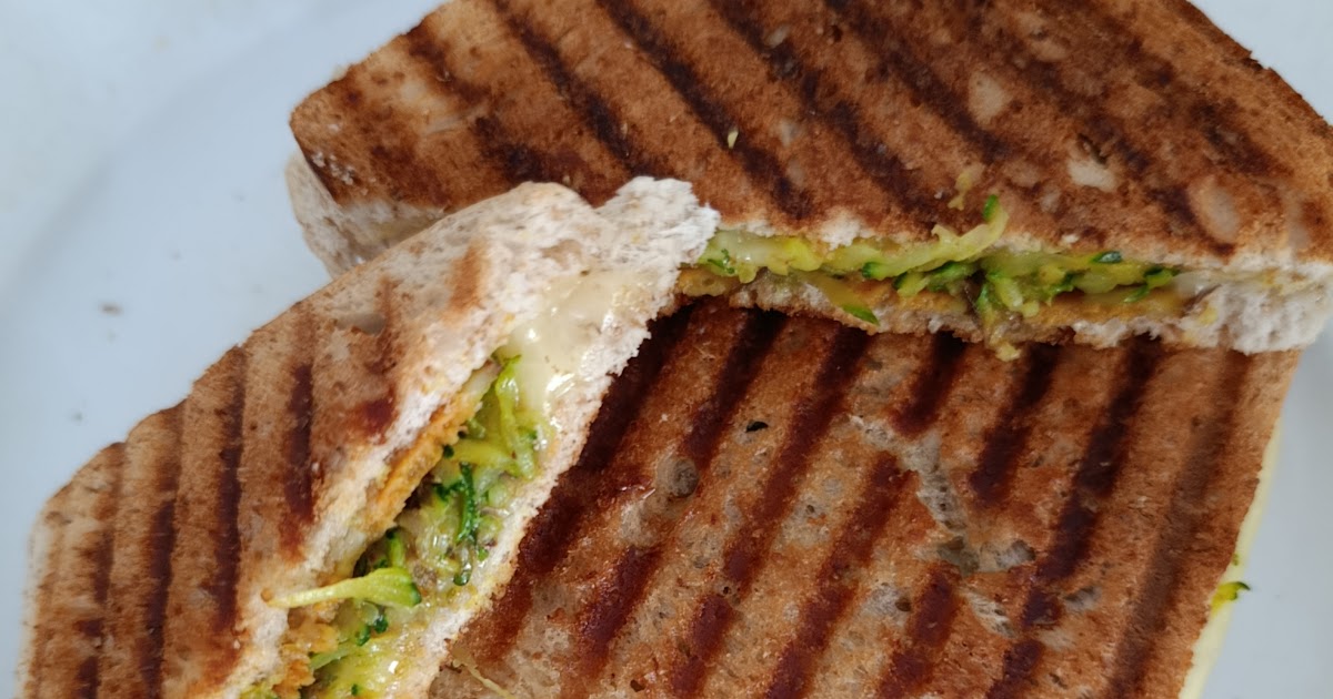 Croque monsieur à la courgette et au bacon