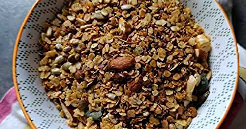 Granola salé à la poêle 