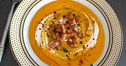 Velouté de carotte aux lentilles corail