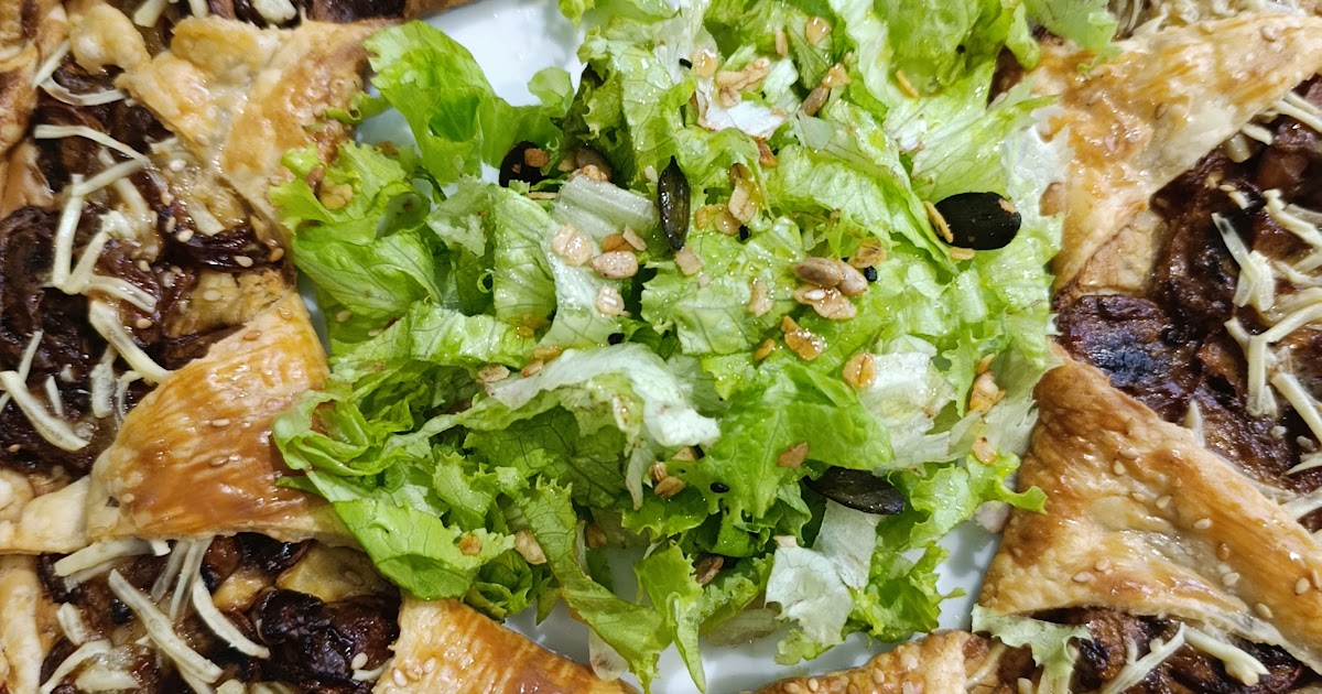 Couronne feuilletée aux champignons