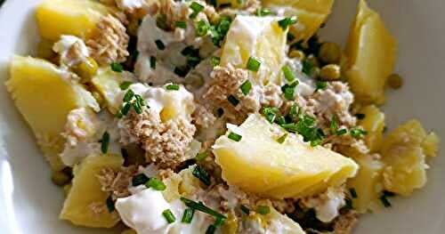 Salade de pommes de terre au thon (100% végétal)