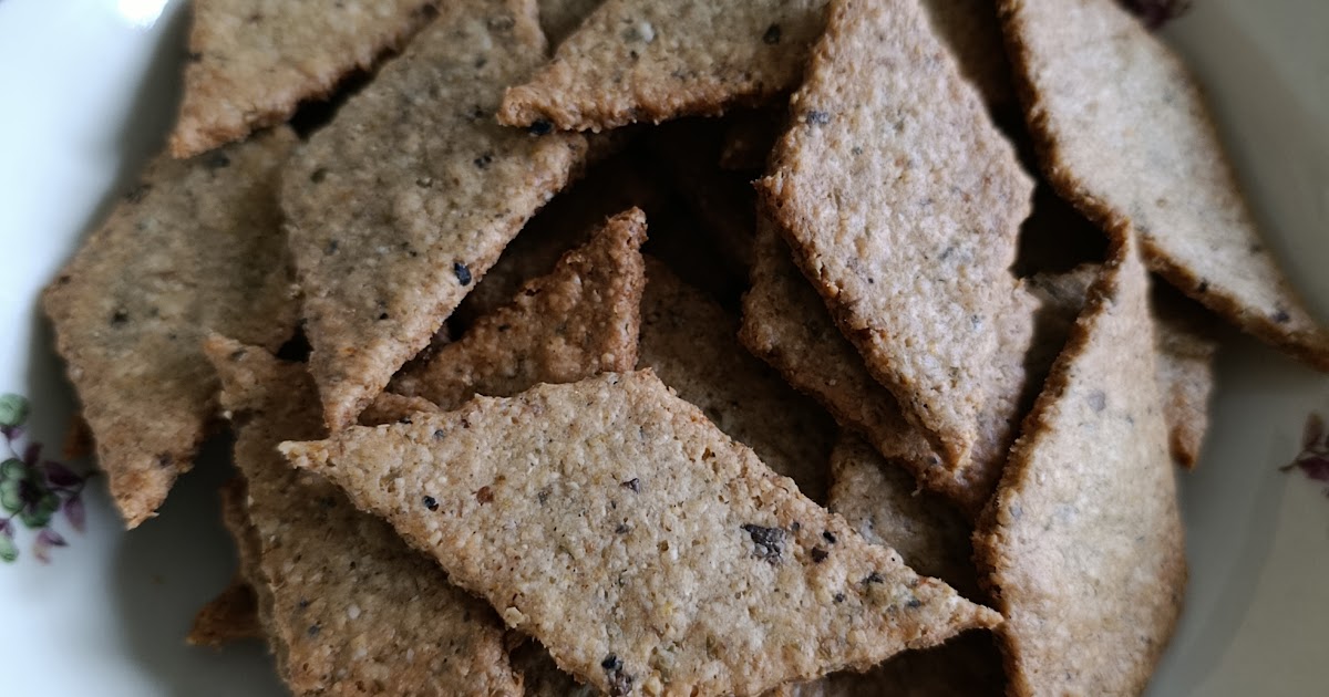 Crackers aux algues et au citron au Thermomix