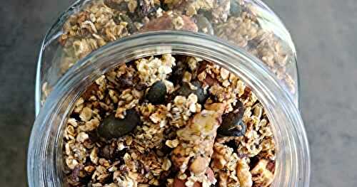 Granola maison croustillant banane, vanille et chocolat