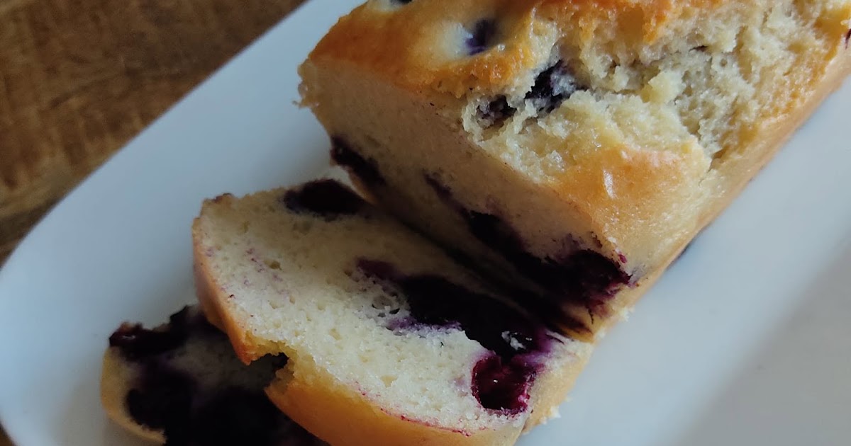 Cake aux myrtilles (100% végétal)