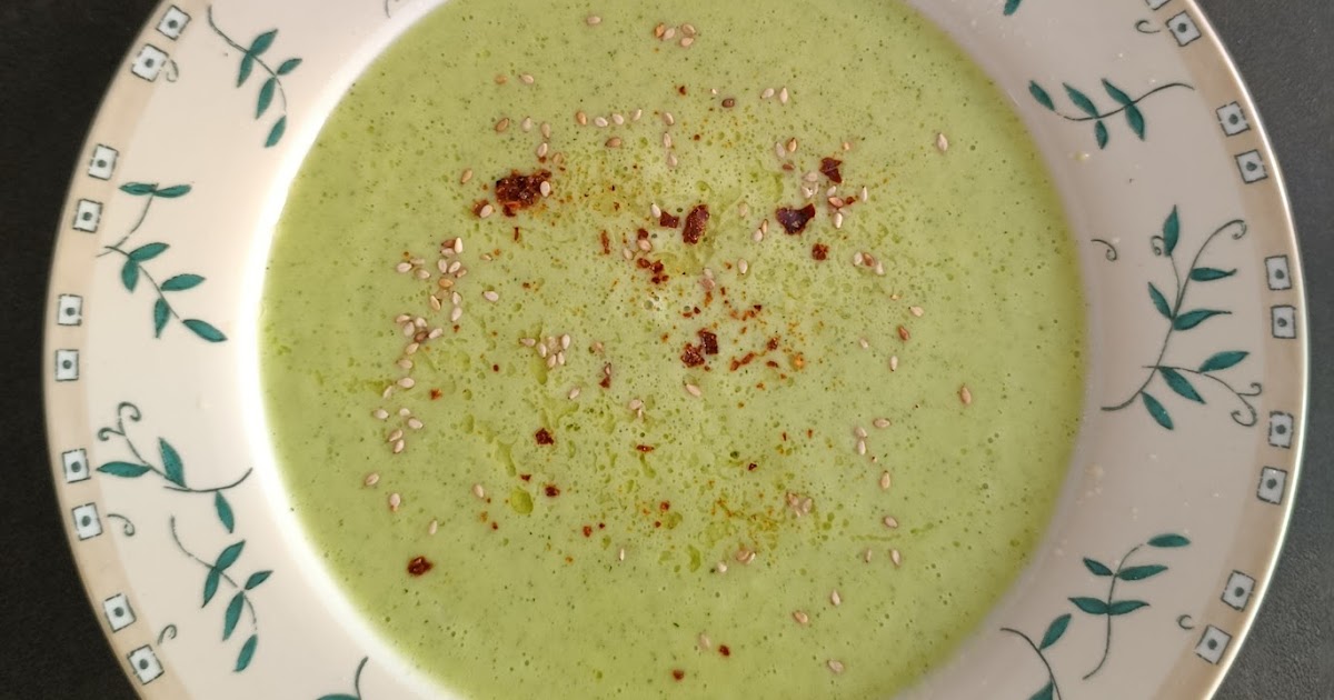 Gaspacho de courgettes au curry vert de Guy Savoy