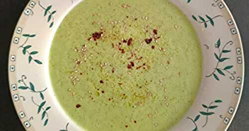 Gaspacho de courgettes au curry vert de Guy Savoy