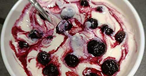 Overnight porridge citron myrtilles