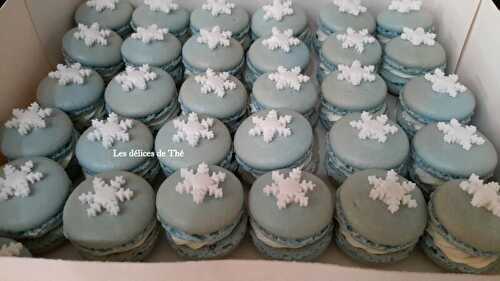 Macarons Reine des Neiges