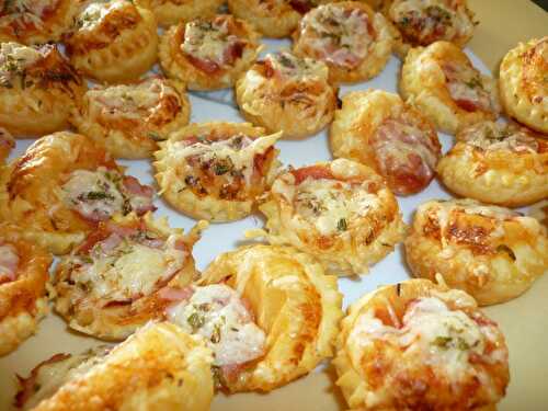 Mini pizza au bacon