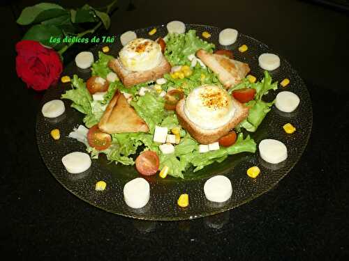 Salade chèvre chaud