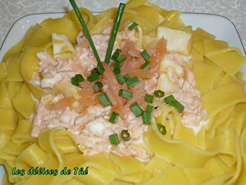 Tagliatelles au saumon fumé