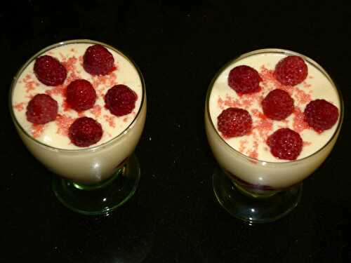 Tiramisu aux framboises