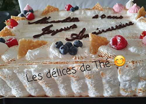 Entremet fruits rouges