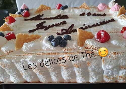 Entremet fruits rouges