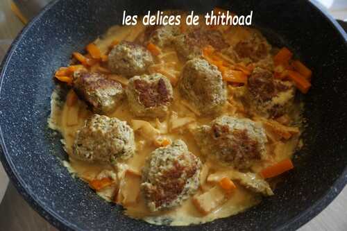 Boulettes de veau au curry