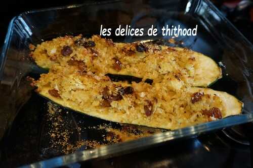 Courgettes farcies au boulgour