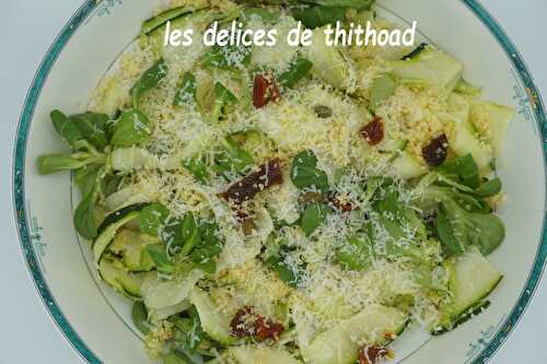 Couscous en salade, courgette et tomates séchées