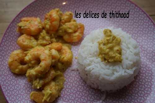 Curry de crevettes