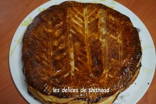 Galette des rois à la crème de noisettes et orange