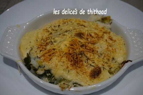 Gratin de poisson aux poireaux (bataille food #77)