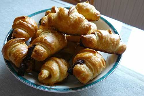 Mini croissants chocolat et confiture