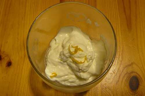 Mousse de citron au mascarpone