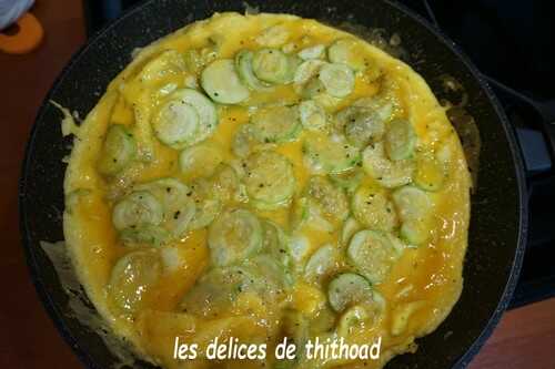 Omelette Indienne aux courgettes (ww)