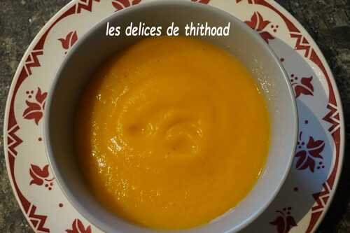 Potage courge et patate douce