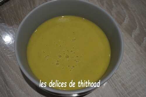 Potage poireaux et petits pois