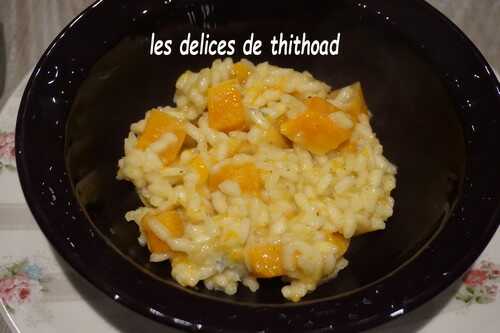 Risotto léger au potimarron et gorgonzola