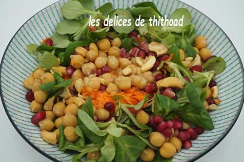 Salade de pois chiches et mâche