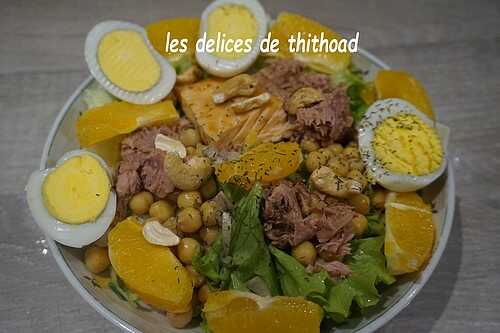 Salade de saumon à l’orange