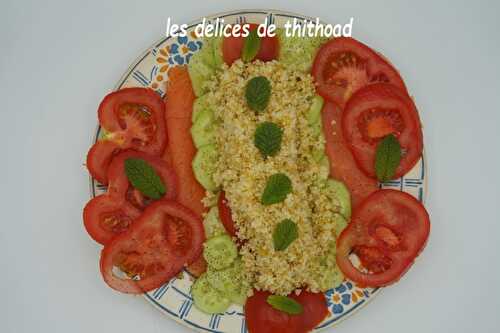 Salade façon taboulé à la truite fumée