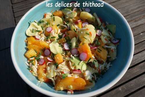 Salade pommes de terre et avocats