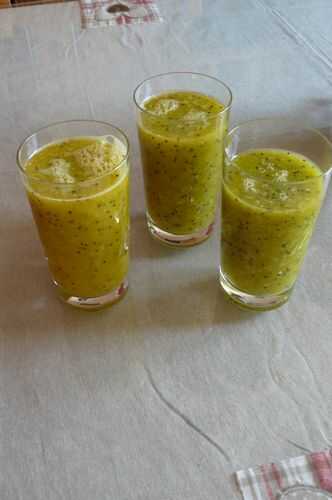 Smoothie kiwis et orange