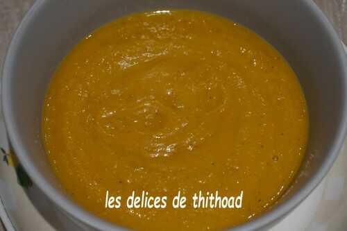 Soupe de patates douces et carottes