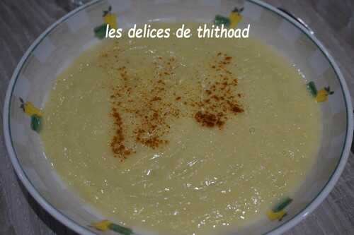 Soupe de poireaux et topinambours