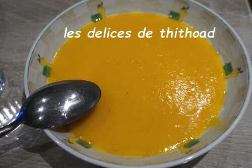 Soupe de potimarron et maïs