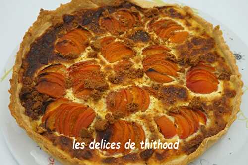 Tarte aux abricots et spéculoos