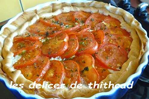 Tarte Boursin et tomates