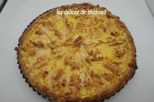 Tarte pommes et rhubarbe (foodista challenge #72)