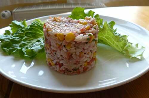 Timbale de thon et ses légumes