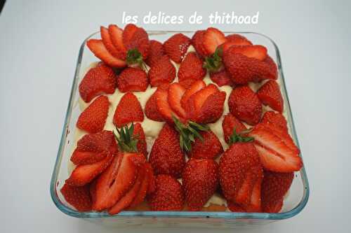 Tiramisu aux fraises