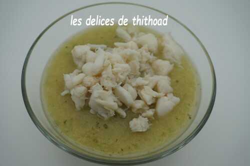 Velouté de céleri au crabe (ww)