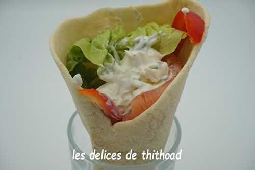 Wraps de saumon fumé