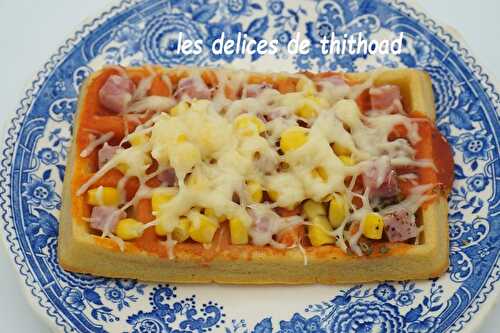 Gaufre pizza