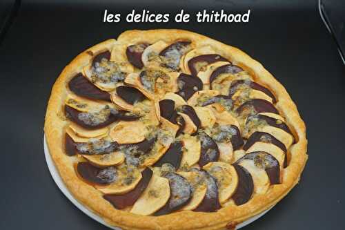 Tarte aux pommes et betteraves