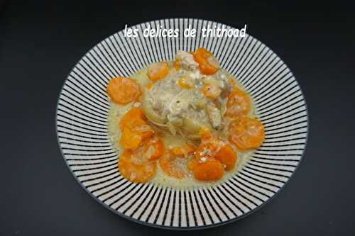 Paupiettes de porc carottes et boursin