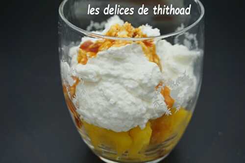 Verrines ananas et chantilly coco